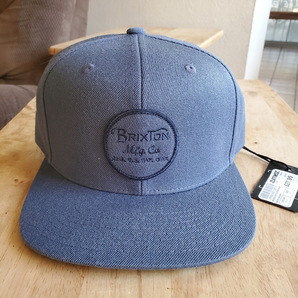 blue brixton hat